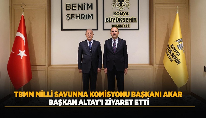  TBMM Milli Savunma Komisyonu Başkanı, AK Parti Kayseri Milletvekili Hulusi Akar, Konya Büyükşehir Belediye Başkanı Uğur İbrahim Altay’la bir araya geldi.
