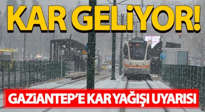 Gaziantepliler uzun süredir bekliyordu, sonunda Gaziantep’e kar geliyor.