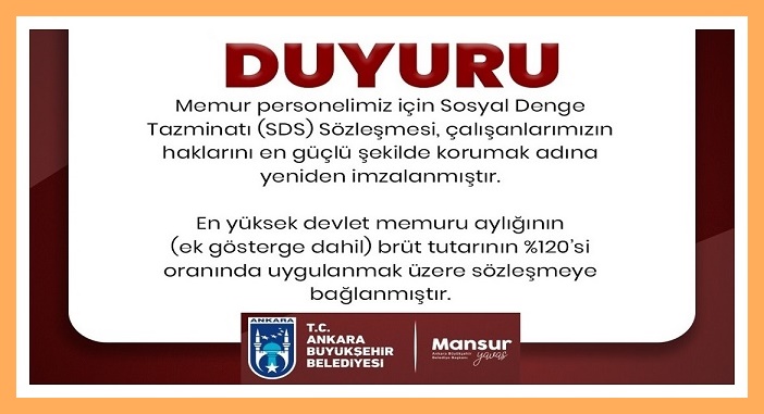 ABB’DE MEMURLAR İÇİN SDS SÖZLEŞMESİ YENİDEN İMZALANDI