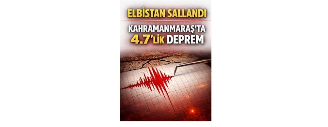 Kahramanmaraş'ın Elbistan ilçesinde saat 20.17'de 4.7 büyüklüğünde deprem meydana geldi.