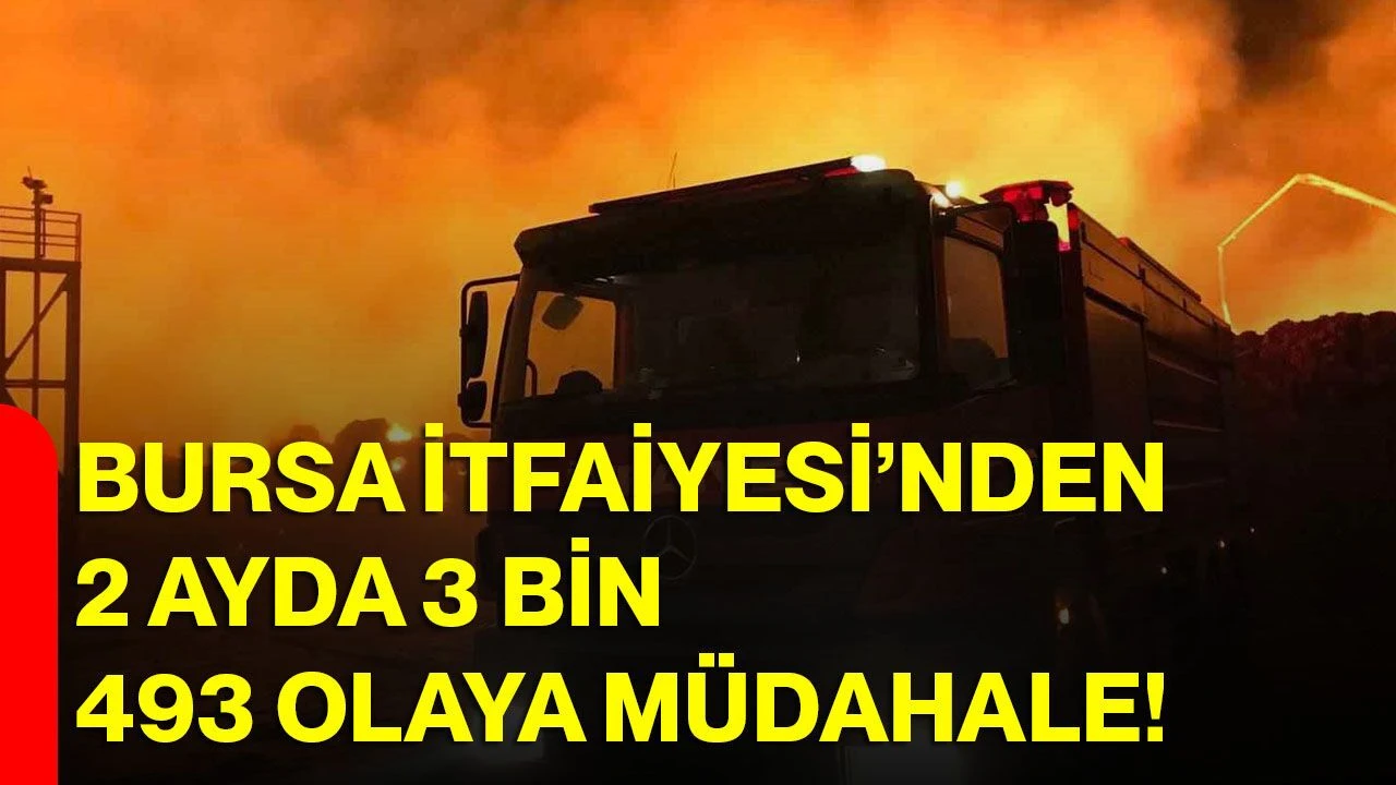 Bursa’da İtfaiye Alarmda: 2 Ayda Binlerce Olaya Müdahale