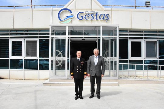    Boğaz ve Garnizon Komutanı Mustafa Biçen’den, Gestaş Genel Müdürü Hasan İlhan Yürükçü’ye Nezaket Ziyareti