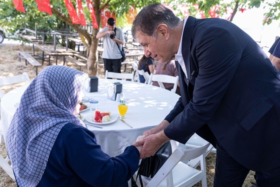 Başkan Tugay, şehit aileleri ve gazilerle buluştu  "Ne yaparsak yapalım hakkınız ödenmez"