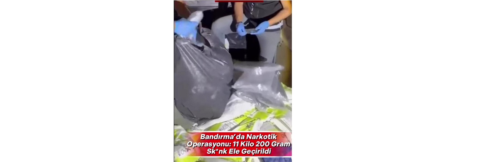 Bandırma'da Narkotik Operasyonu: 11 Kilo 200 Gram Skunk/Esrar Ele Geçirildi