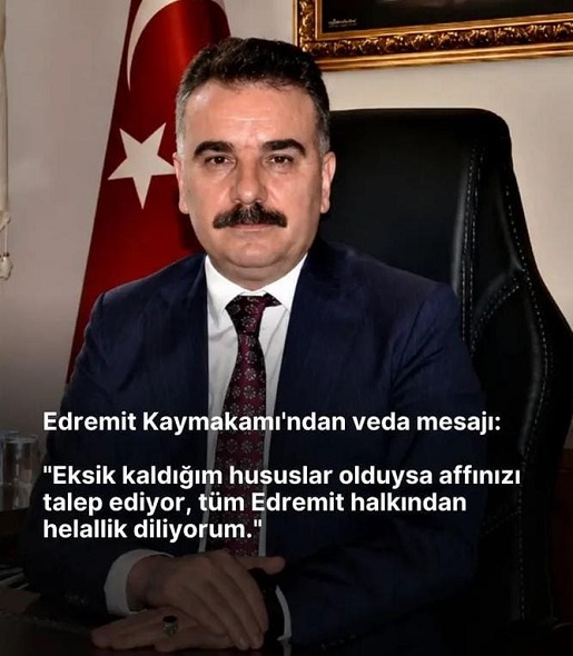 Ahmet Odabaş, Edremit’e Veda Etti