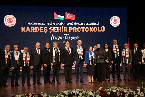GAZİANTEP İLE GAZZE ARASINDA KARDEŞ ŞEHİR PROTOKOLÜ İMZALANDI