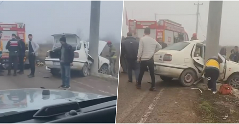 Bursa’da yoğun sis yüzünden kaza meyada geldi 1 kişi hayatını kaybetti