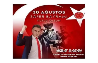 Başkan Danacı:30 Ağustos Zafer Bayramı, tüm milletimize kutlu olsun!