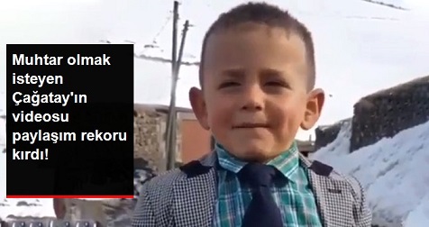 5 Yaşındaki Çağatay'ın Muhtar Olmak İstediğini Anlattığı Video Sosyal Medyayı Sallad
