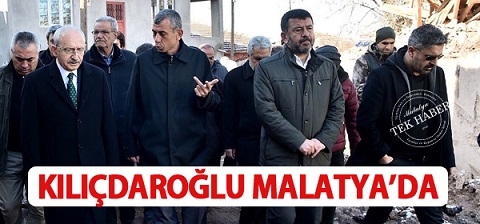 Cumhuriyet Halk Partisi Genel Başkanı Kemal Kılıçdaroğlu, Elazığ’daki temaslarının ardından, Malatya’ya geçti