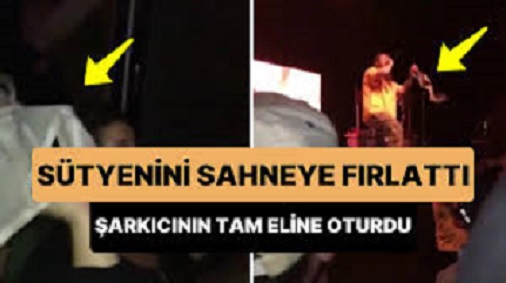  Konserde tepki çeken görüntü! Sütyenini çıkarıp sahnedeki sanatçıya fırlattı   