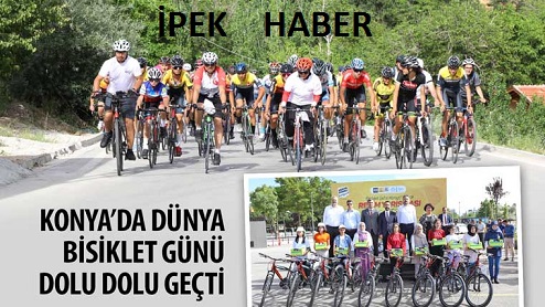 Konya’da Dünya Bisiklet Günü Dolu Dolu Geçti