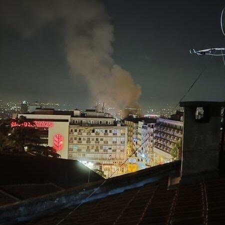Bursa’da İş Hanının Çatısında Yangın Çıktı!