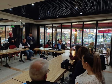 AK Parti Altıeylül Belediye Başkan Aday Adayı Şükrü Bakır basın mensupları ile buluştu, hedeflerini anlattı