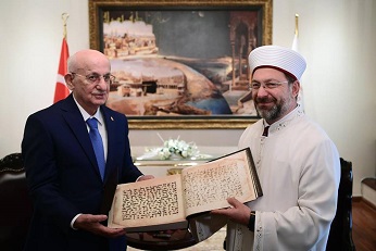 TBMM Başkanı Kahraman'dan Diyanet İşleri Başkanı Erbaş'a iade-i ziyaret