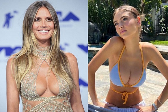 Ünlü model Heidi Klum ve kızı Leni, Intimissi’nin iç çamaşırı kampanyasında poz verdi. 