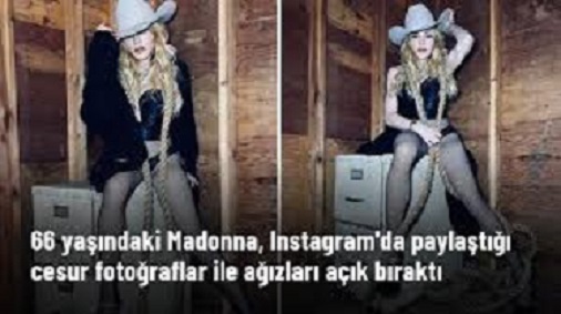 66 yaşındaki Madonna, Instagram’da paylaştığı cesur fotoğraflar ile ağızları açık bıraktı   