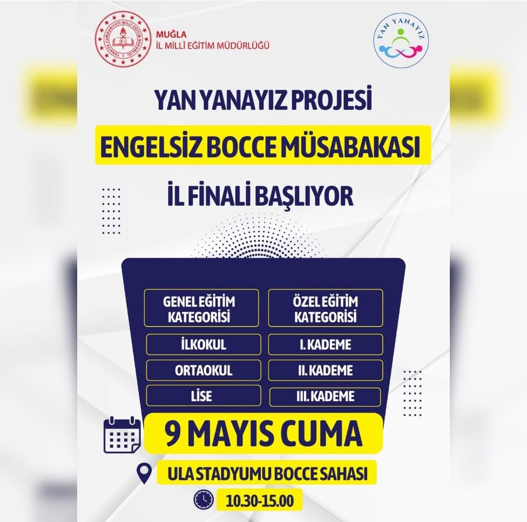 Ula’da yan yanayız projesi engelsiz Bocce müsabakası İl finali başlıyor