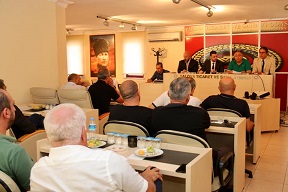 YTSO Meclis Toplantısı Yalova Belediye Başkanı Vefa Salman’ın Katılımı ile Yapıldı.