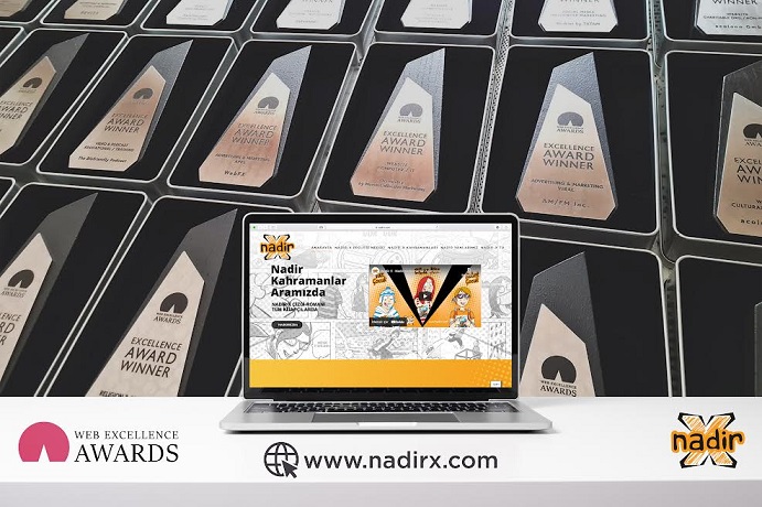Nadir-X projesine ‘Web Excellence Awards’tan  ‘mükemmellik’ ödülü!